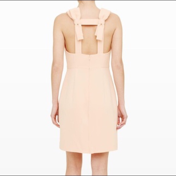 Club Monaco Peach Fuzz Mini dress with bow details - Picture 3 of 14